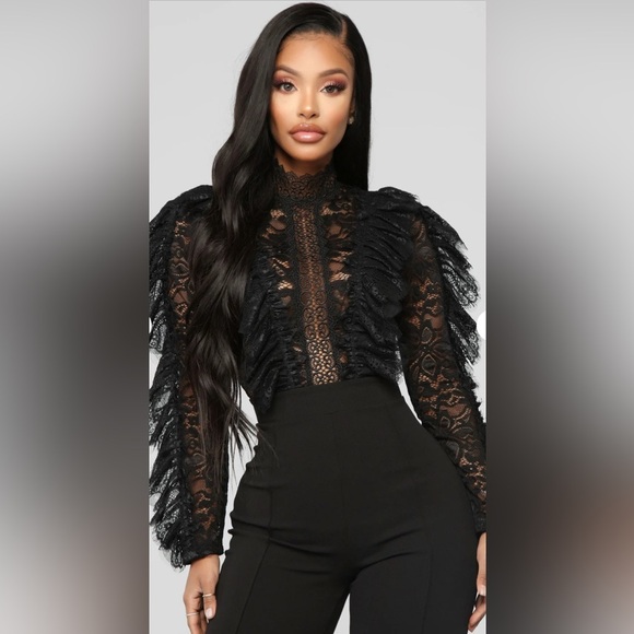 Fashion Nova Black Trousers Jumpsuit - Picture 15 of 16